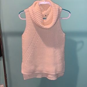 Cream knit top